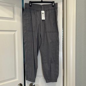 Eileen Fisher, Cargo Ankle Pant, Pewtr Color, Size Medium